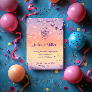 Convite Aniversário de Balão Mágico com Cachorrinho Adoráv