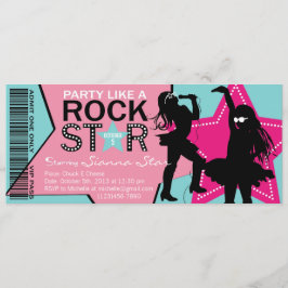 Convite Aniversário de Banda do Rock Star
