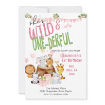 Aniversário de Bebê Rosa Selvagem e Maravilhosa