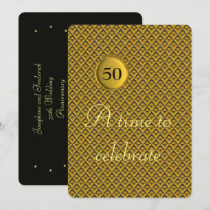 Convite Aniversário de Bodas de Ouro