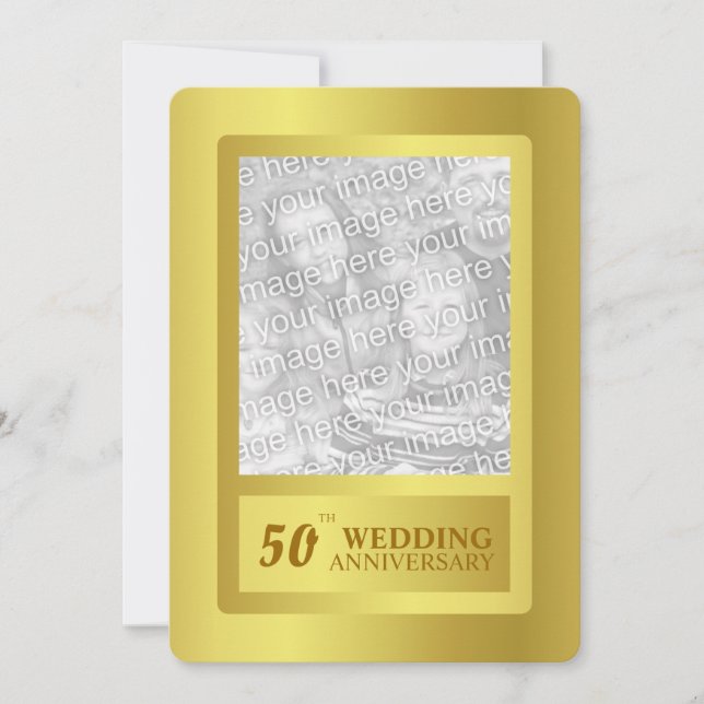 Convite Aniversário de Bodas de Ouro 50 anos (Frente)