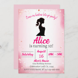 Convite Aniversário de boneca com tema "Lantera"