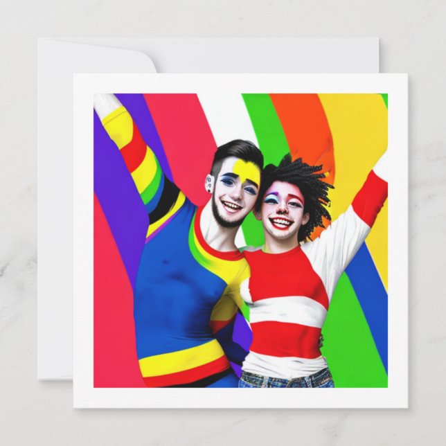 Convite Aniversário de Casal Gay (Frente)