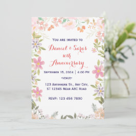 Convite Aniversário de Casamento