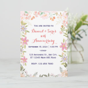 Convite Aniversário de Casamento