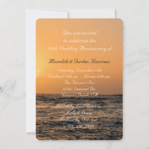 Convite Aniversário de Casamento ao Pôr do Sol em Kauai