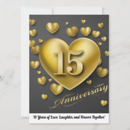 Convite Aniversário de Casamento de 15