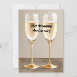 Convite Aniversário de Casamento de 25