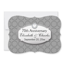 Aniversário de Casamento de 70 Anos Platina Z03