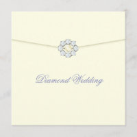 Aniversário de Casamento de Diamante com Broche de