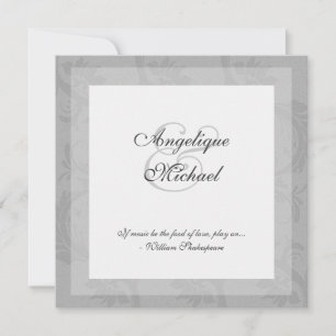 Convite Aniversário de casamento de prata engajamento
