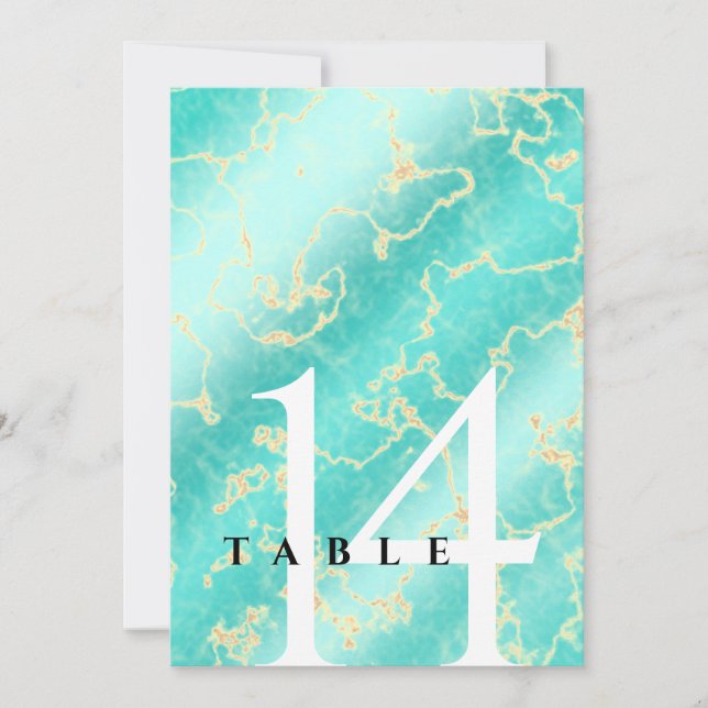 Convite Aniversário de Casamento de Turquesa, 11, Elegante (Frente)