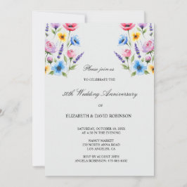 Convite aniversário de casamento do 50º aniversário da cin