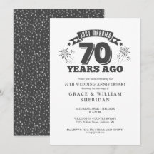 Aniversário de Casamento do 70 recem casados
