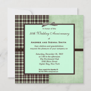 Convite Aniversário de Casamento do ChocoMint 50