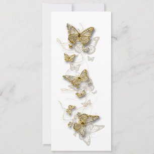 Convite aniversário de casamento do noivado branco Dourado