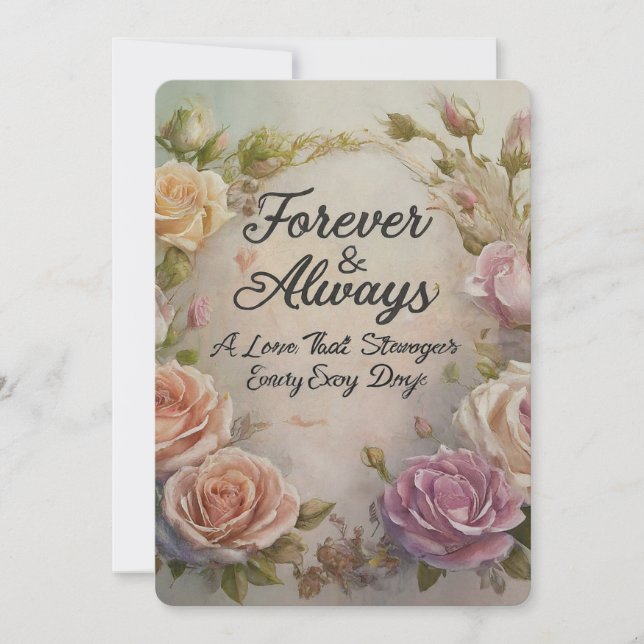 Convite Aniversário de Casamento dos Pais (Frente)