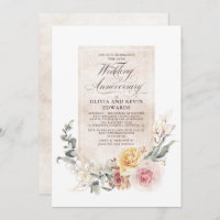 Aniversário de Casamento Elegante das Flores Terre