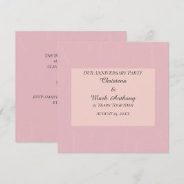 Convite Aniversário de Casamento Fleur de Satin
