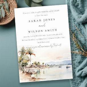 Convite Aniversário de Casamento na Paisagem de Montego Ba
