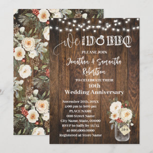 Convite Aniversário de Casamento no Inverno Ocidental