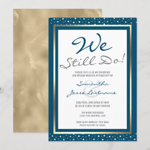 Convite Aniversário de Casamento Nós Ainda Fazemos Elegant