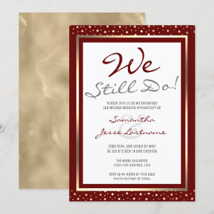 Convite Aniversário de Casamento Nós Ainda Fazemos Elegant