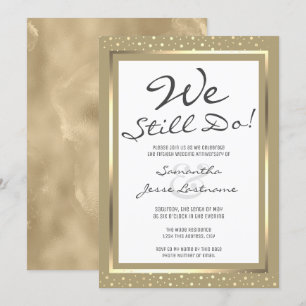 Convite Aniversário de Casamento Nós Ainda Fazemos Elegant