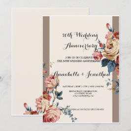 Convite aniversário de casamento querido