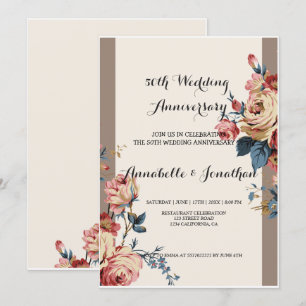 Convite aniversário de casamento querido