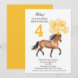 Convite Aniversário de Cavalo // Oh Hay É o seu Aniversári