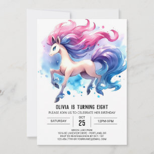 Convite Aniversário de Cavalo Personalizado da fazenda