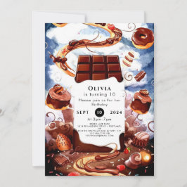 Convite Aniversário de Chocolate Personalizado Magnético