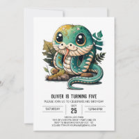 Aniversário de Cobra de Réptil Encantador