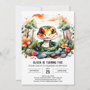 Convite Aniversário de Cobra Online