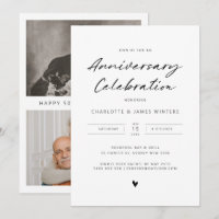 Aniversário de coração de amor minimalista