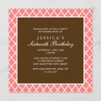 Aniversário de Coral e Marrom