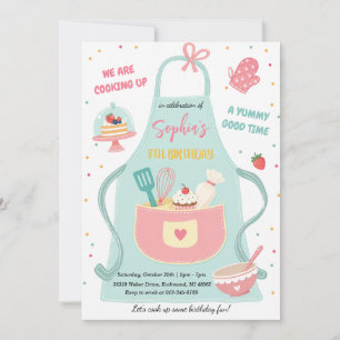 Convite Aniversário de Cozinha Infantil Personalizado
