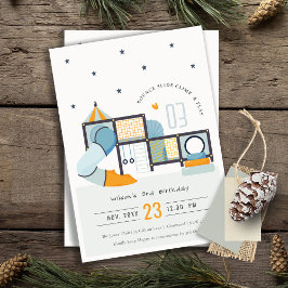 Convite Aniversário de criança da Selva Selvagem do Centro