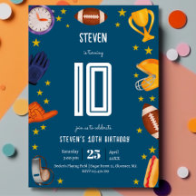 Aniversário de criança de bola de futebol american