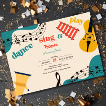 Aniversário de criança de dança e jogo