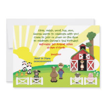 Aniversário de criança de fazenda de galeria