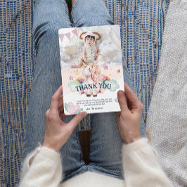 Convite Aniversário de criança de Foto Pastel Unicorn - Ob