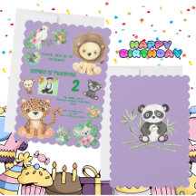 Aniversário de criança de Selva de Safari Tropical