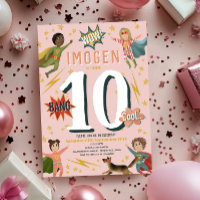 Aniversário de criança de Super-Heróis de Ação Mod