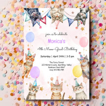Aniversário de criança gical em gatos de festa