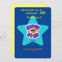 aniversário de criança superstar