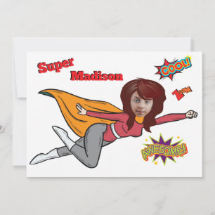 Convite Aniversário de Crianças do Super Herói Especial