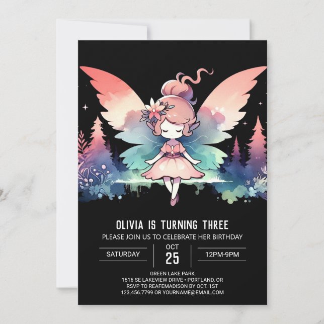 Convite Aniversário de Design minimalista (Frente)