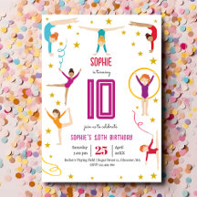 Aniversário de desportista de acrobacias e ginásti